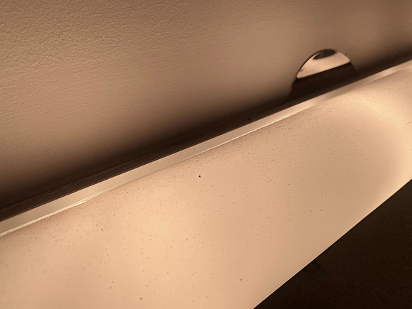 Overspray on Light Fixture